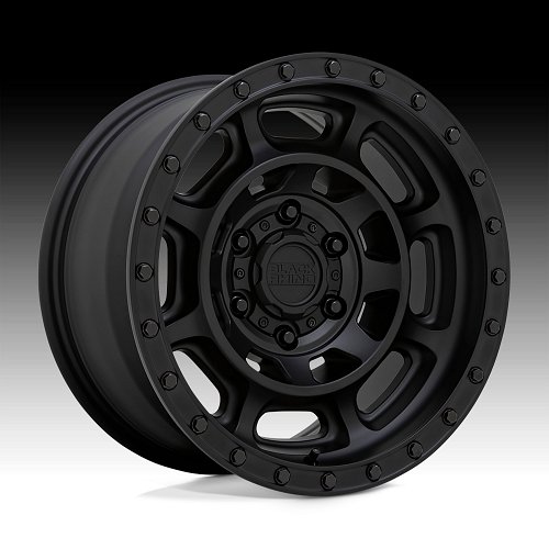 Black Rhino Convoy Matte Black Custom Truck Wheels 1